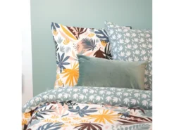 Parure De Lit 240x220 Cm Coton Issu De L'agriculture Biologique JUNGA Marron 3 Pièces -Herman Miller Magasin linge de lit 8857217