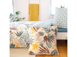 Parure De Lit 240x220 Cm Coton Issu De L'agriculture Biologique JUNGA Marron 3 Pièces -Herman Miller Magasin linge de lit 8857219