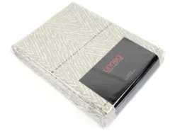 Parure De Lit 260x240 Cm Satin De Coton ODEON Marron Clair -Herman Miller Magasin linge de lit 8858057