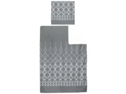 Parure De Lit 140x200 Cm Coton FOREVER GRIS Gris Foncé