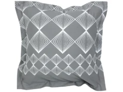 Parure De Lit 140x200 Cm Coton FOREVER GRIS Gris Foncé -Herman Miller Magasin linge de lit 8858269