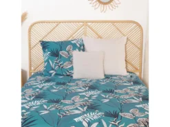 Parure De Lit 240x220 Cm Microfibre 50% Recyclée GRACE Bleu 3 Pièces -Herman Miller Magasin linge de lit 8859821