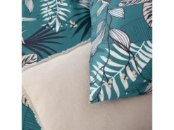 Parure De Lit 240x220 Cm Microfibre 50% Recyclée GRACE Bleu 3 Pièces -Herman Miller Magasin linge de lit 8859823