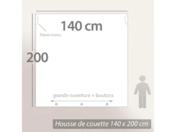 Parure De Lit 140x200 Cm Coton CLARA Rose Poudré -Herman Miller Magasin linge de lit 8860267