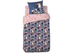 Parure De Lit 140x200 Cm Coton Issu De L'agriculture Biologique TROPIE Bleu