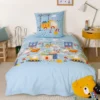 Parure De Lit 140x200 Cm Coton TRAVAUX Bleu Ciel