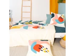 Parure De Lit 260x240 Cm Coton ESPIE Ecru 3 Pièces -Herman Miller Magasin linge de lit 8864673