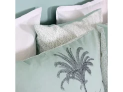 Parure De Lit 260x240 Cm Coton Issu De L'agriculture Biologique PASSADA Bleu Océan -Herman Miller Magasin linge de lit 8864979