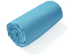 Drap Housse Uni 70x150 Cm Coton ALTO Bleu Sky -Herman Miller Magasin linge de lit 8890939