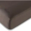 Drap Housse Choco 160 X 200 Cm / 100% Coton / 57 Fils/cm²