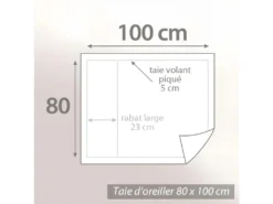 Taie D'oreiller Uni 100x80 Cm Coton ALTO Jaune Bourdon -Herman Miller Magasin linge de lit 9037617