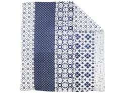 Housse De Couette 260x240 Cm Coton PADANG Bleu