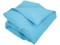 Housse De Couette Uni 240x220 Cm Coton ALTO Bleu Sky