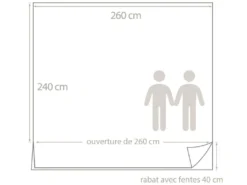 Housse De Couette 260x240 Cm Satin De Coton DAUPHINE Marron -Herman Miller Magasin linge de lit 9051199