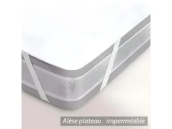 Alèse Plate Imperméable 60x140 Cm ANTONY Molleton Enduction Acrylique -Herman Miller Magasin linge de lit 9056417