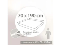 Rénove Matelas Rubens Housse 70x190cm Matelas 14 à 18cm -Herman Miller Magasin linge de lit 9070729