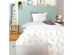 Housse De Couette 140x200 Cm + 1 Taie D'oreiller 63x63 Cm Gaze De Coton Foret -Herman Miller Magasin linge de lit 9461609