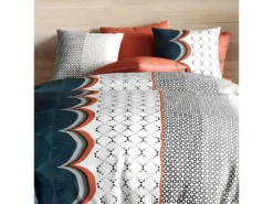 Housse De Couette 140x200 Cm + 1 Taie D'oreiller 63x63 Cm Coton Antan -Herman Miller Magasin linge de lit 9461685