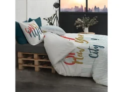 Housse De Couette 240x260 Cm + 2 Taies D'oreiller 65x65 Cm Coton Only -Herman Miller Magasin linge de lit 9461871