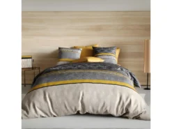 Housse De Couette 240x260 Cm + 2 Taies D'oreiller 63x63 Cm Coton Delmas