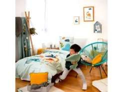 Housse De Couette Réversible 140x200 Cm + 1 Taie D'oreiller 63x63 Cm Coton Dilia -Herman Miller Magasin linge de lit 9463993