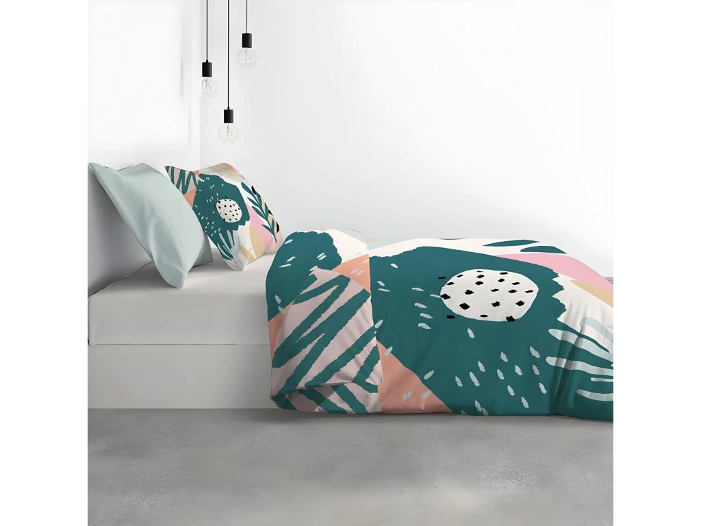 Housse De Couette 220x240 Cm + 2 Taies D'oreiller 65x65 Cm Coton Emilia 4 Housse De Couette 220x240 Cm + 2 Taies D'oreiller 65x65 Cm Coton Emilia – Image 4