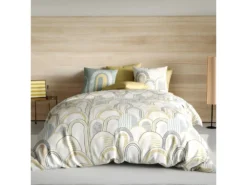 Housse De Couette 140x200 Cm + 1 Taie D'oreiller 63x63 Cm Coton Colize