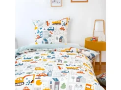 Housse De Couette 140x200 Cm + 1 Taie D'oreiller 63x63 Cm Polycoton En Route -Herman Miller Magasin linge de lit 9464779