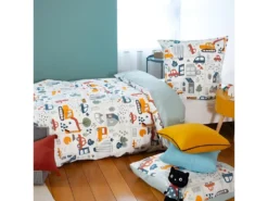 Housse De Couette 140x200 Cm + 1 Taie D'oreiller 63x63 Cm Polycoton En Route -Herman Miller Magasin linge de lit 9464781