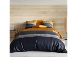 Housse De Couette Réversible 140x200 Cm + 1 Taie D'oreiller 63x63 Cm Percale De Coton Ubud