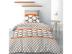 Housse De Couette 140x200 Cm + 1 Taie D'oreiller 63x63 Cm Microfibre Arrow