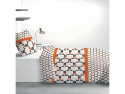 Housse De Couette 140x200 Cm + 1 Taie D'oreiller 63x63 Cm Microfibre Arrow -Herman Miller Magasin linge de lit 9465269