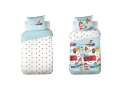 Housse De Couette 140x200 Cm + 1 Taie D'oreiller 63x63 Cm Polycoton Bombero -Herman Miller Magasin linge de lit 9465355