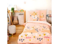 Housse De Couette Réversible 140x200 Cm + 1 Taie D'oreiller 63x63 Cm Coton Deer -Herman Miller Magasin linge de lit 9465411