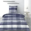 Housse De Couette 140x200 Cm + 1 Taie D'oreiller 63x63 Cm Microfibre Scottish