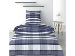 Housse De Couette 140x200 Cm + 1 Taie D'oreiller 63x63 Cm Microfibre Scottish