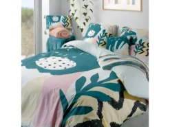 Housse De Couette 240x260 Cm + 2 Taies D'oreiller 65x65 Cm Coton Emilia