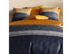 Housse De Couette Réversible 240x260 Cm + 2 Taies D'oreiller 63x63 Cm Percale De Coton Ubud -Herman Miller Magasin linge de lit 9465887