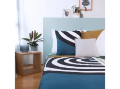 Parure Housse De Couette Réversible Avec Taies D'oreiller 100% Coton 57 Fils Stop : Taille - 220 X 240 Cm 7 Parure Housse De Couette Réversible Avec Taies D'oreiller 100% Coton 57 Fils Stop : Taille - 220 X 240 Cm -Herman Miller Magasin linge de lit 9891817