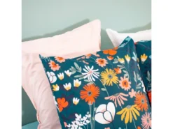 Parure Housse De Couette Réversible Avec Taies D'oreiller 100% Coton 57 Fils Erofle : Taille - 240 X 260 Cm -Herman Miller Magasin linge de lit 9892529