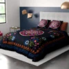 Housse De Couette Et Taie D'oreiller Coton Indira : Taille - 240 X 260 Cm