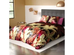 Parure De Lit Housse De Couette Avec Taies D'oreiller 100% Coton 57 Fils Tiger : Taille - 240 X 260 Cm