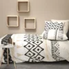 Parure De Lit - Housse De Couette 140x200 Cm + 1 Taie D'oreiller 100% Coton 57 Fils Boheme