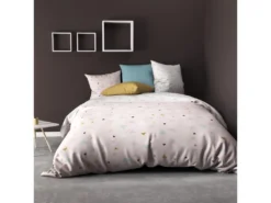 Parure De Lit - Housse De Couette 100% Coton 57 Fils Zen : Taille - 240 X 260 Cm