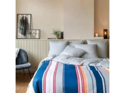 Housse De Couette 220x240 + 2 Taies D'oreiller 65x65 Cm Satin De Coton Satin