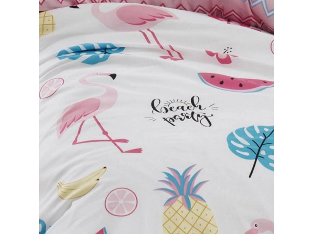 Housse De Couette 140x200 + 1 Taie D'oreiller 60x60 Cm Polycoton Kokteyl 2 Housse De Couette 140x200 + 1 Taie D'oreiller 60x60 Cm Polycoton Kokteyl – Image 2