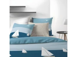 Housse De Couette 240x260 Cm + 2 Taies D'oreiller 65x65 Cm Coton Regate -Herman Miller Magasin linge de lit 9894339