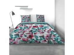 Housse De Couette Et Taie D'oreiller 100% Coton Mazako : Taille - 220 X 240 Cm