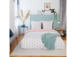 Housse De Couette 240x260 + 2 Taies D'oreiller 63x63 Coton Bio Mille