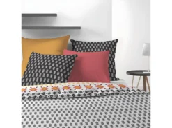 Housse De Couette 220x240 Cm + 2 Taies D'oreiller 65x65 Cm Coton Loya 7 Housse De Couette 220x240 Cm + 2 Taies D'oreiller 65x65 Cm Coton Loya -Herman Miller Magasin linge de lit 9894839